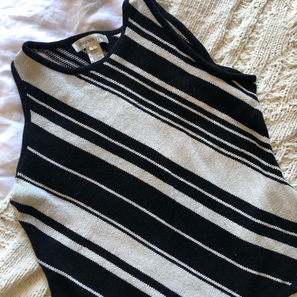 Knit Striped Sweatervest